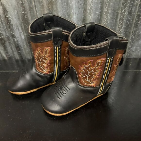 Old West Infant Boys' Poppet Boots - Round Toe - Picture 3 of 7